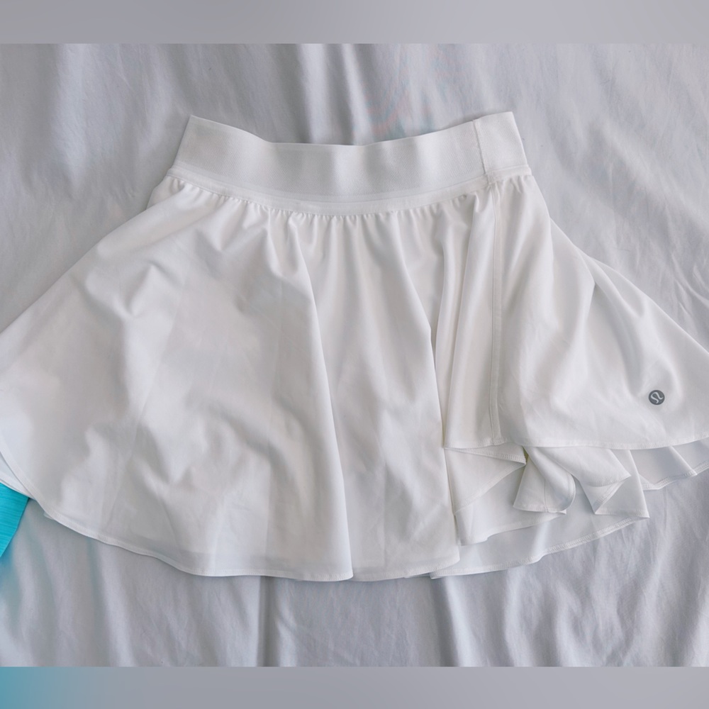 COPY - lululemon, white skirt, perfect for outdoor sports like tennis